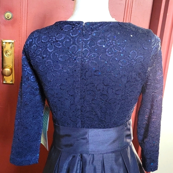 JH BLUE EVENING GOWN SIZE 6 - Picture 7 of 15